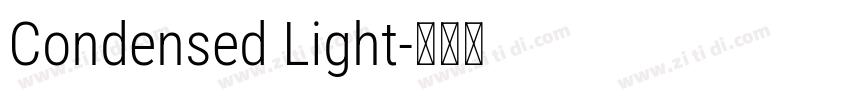 Condensed Light字体转换